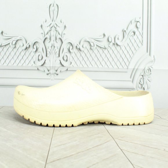 Birkenstock Birki's Yellow Rubber Non Slip Clog Work Shoes Size M 7 L 9